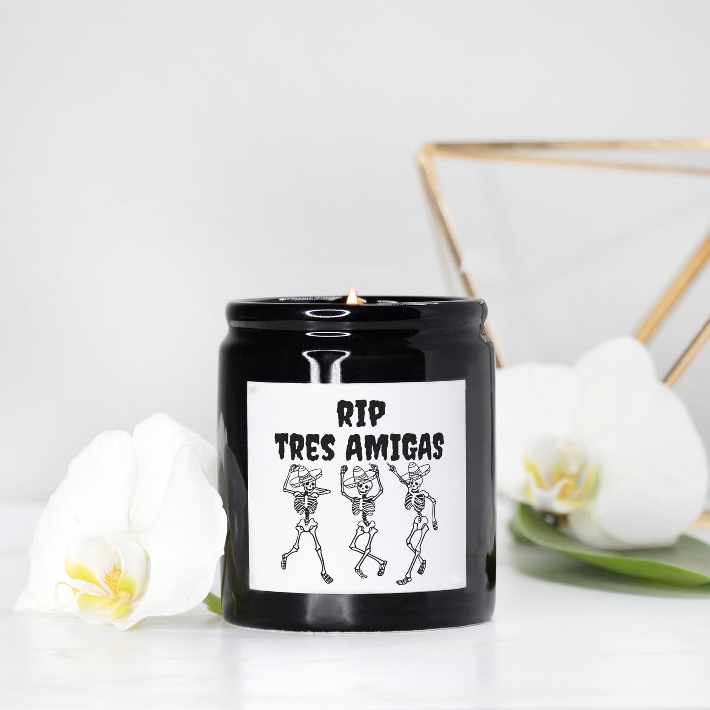 RIP Tres Amigas Candle