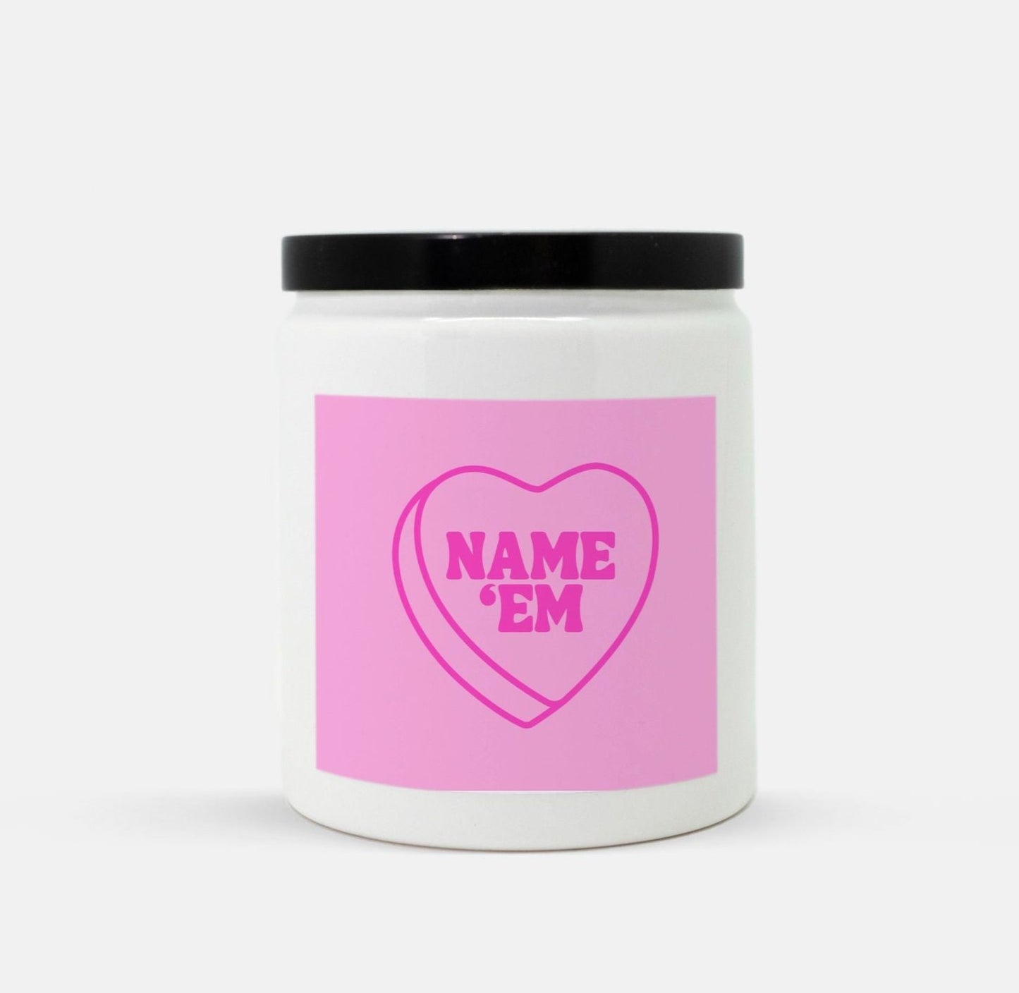 Name 'Em Heart Candle