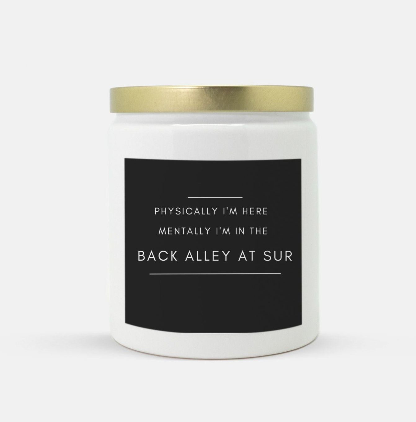 Back Alley at Sur Candle (White)
