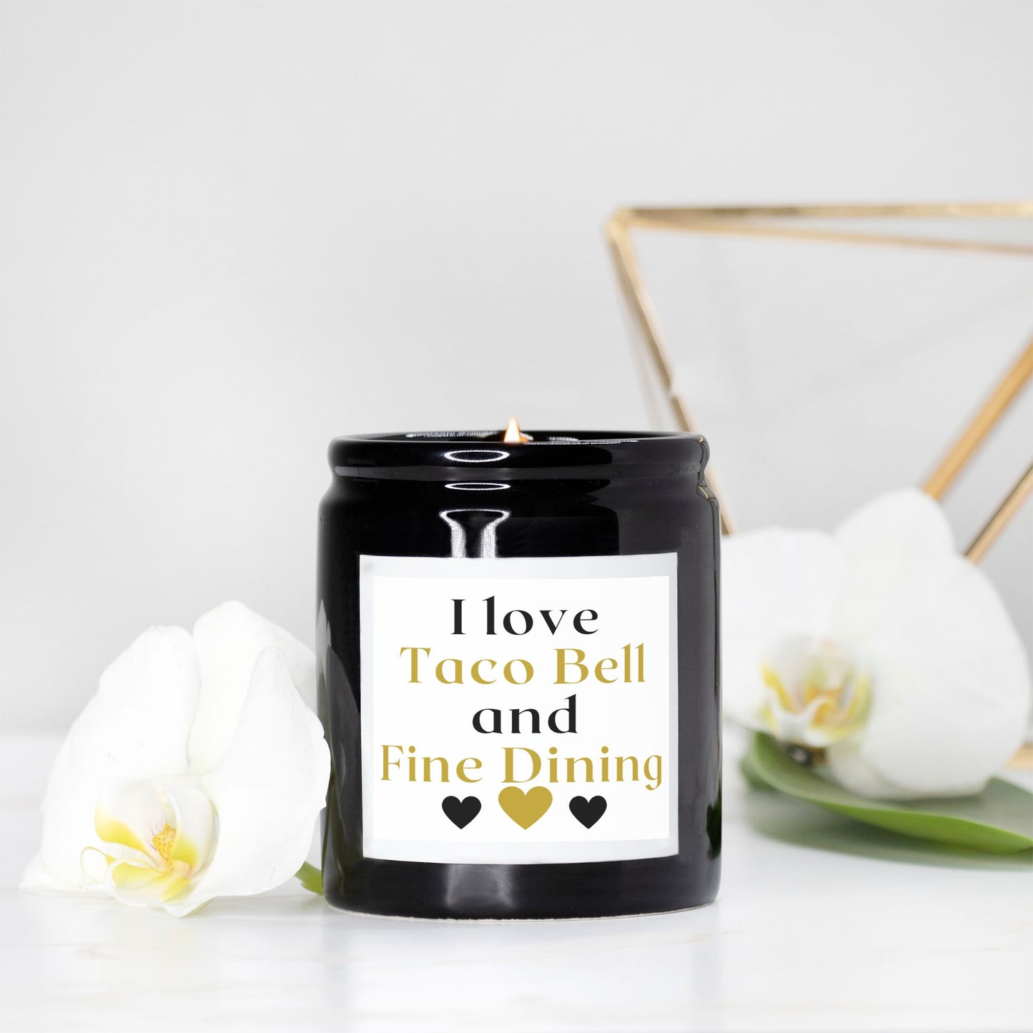Taco Bell and Fine Dining Candle