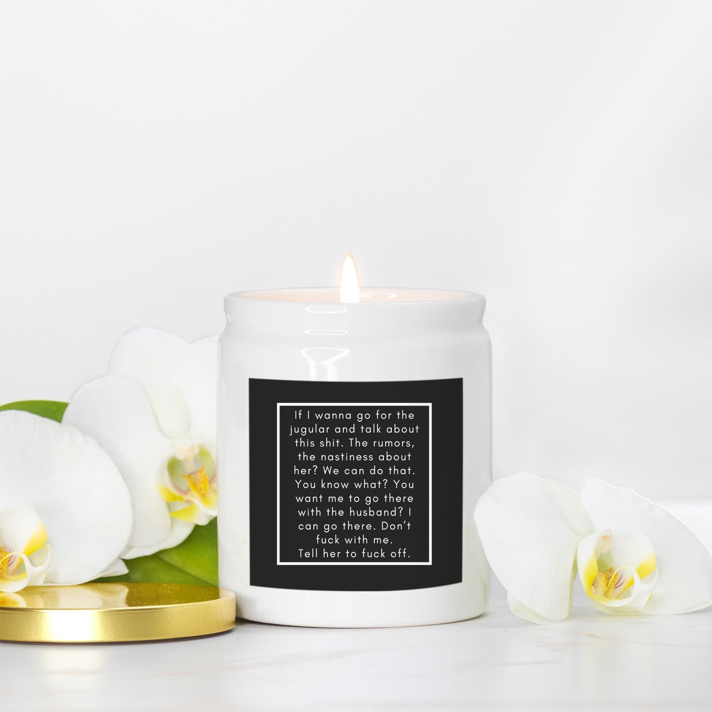 Meredith Rant Candle (White)