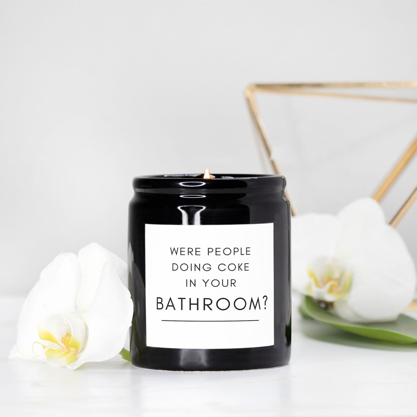 Were people doing coke in your Bathroom Candle (Black)