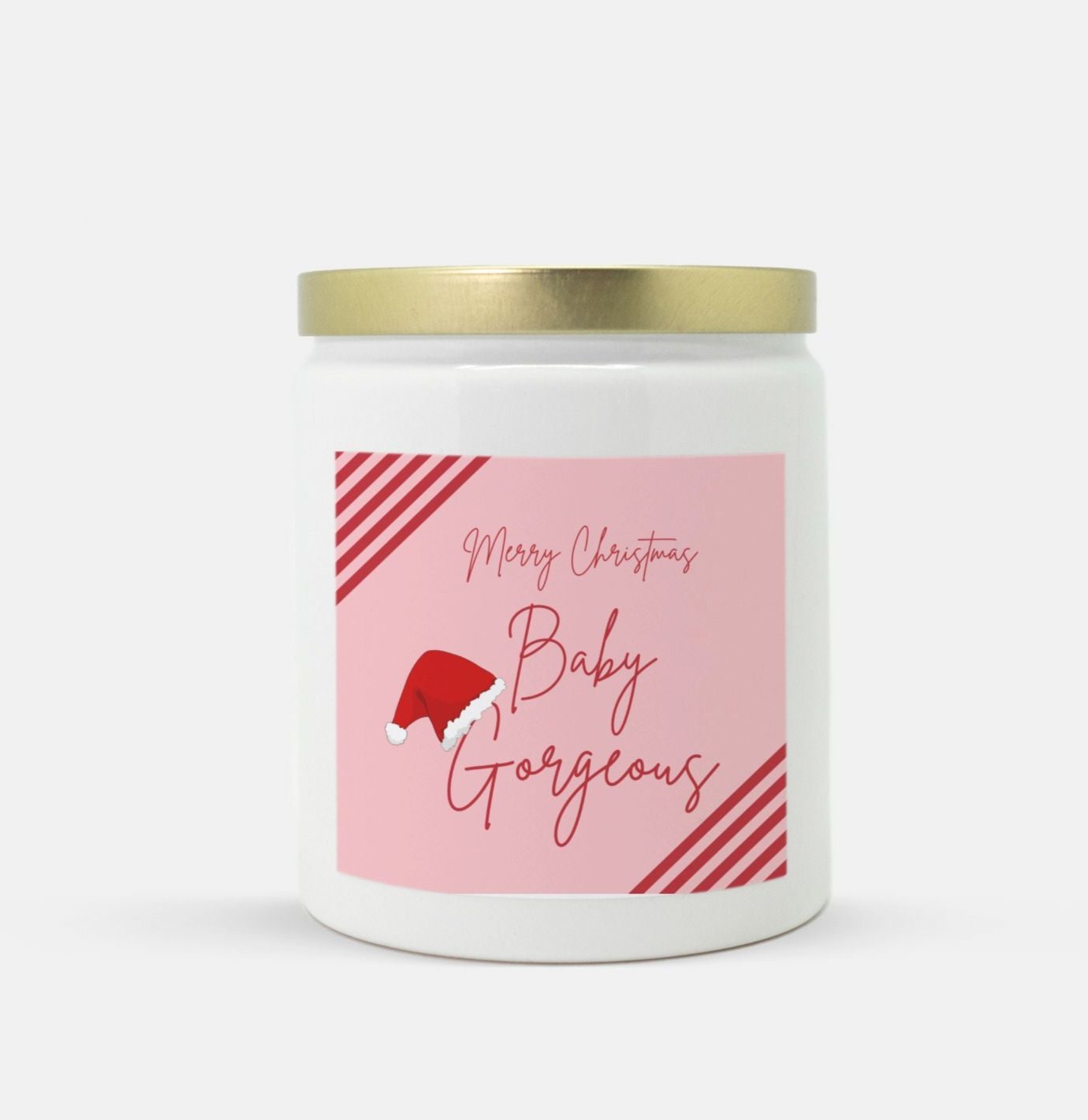 Merry Christmas Baby Gorgeous Candle (White)