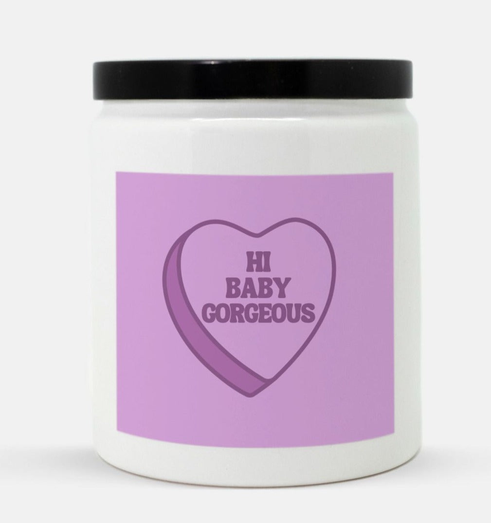 Hi Baby Gorgeous heart candle