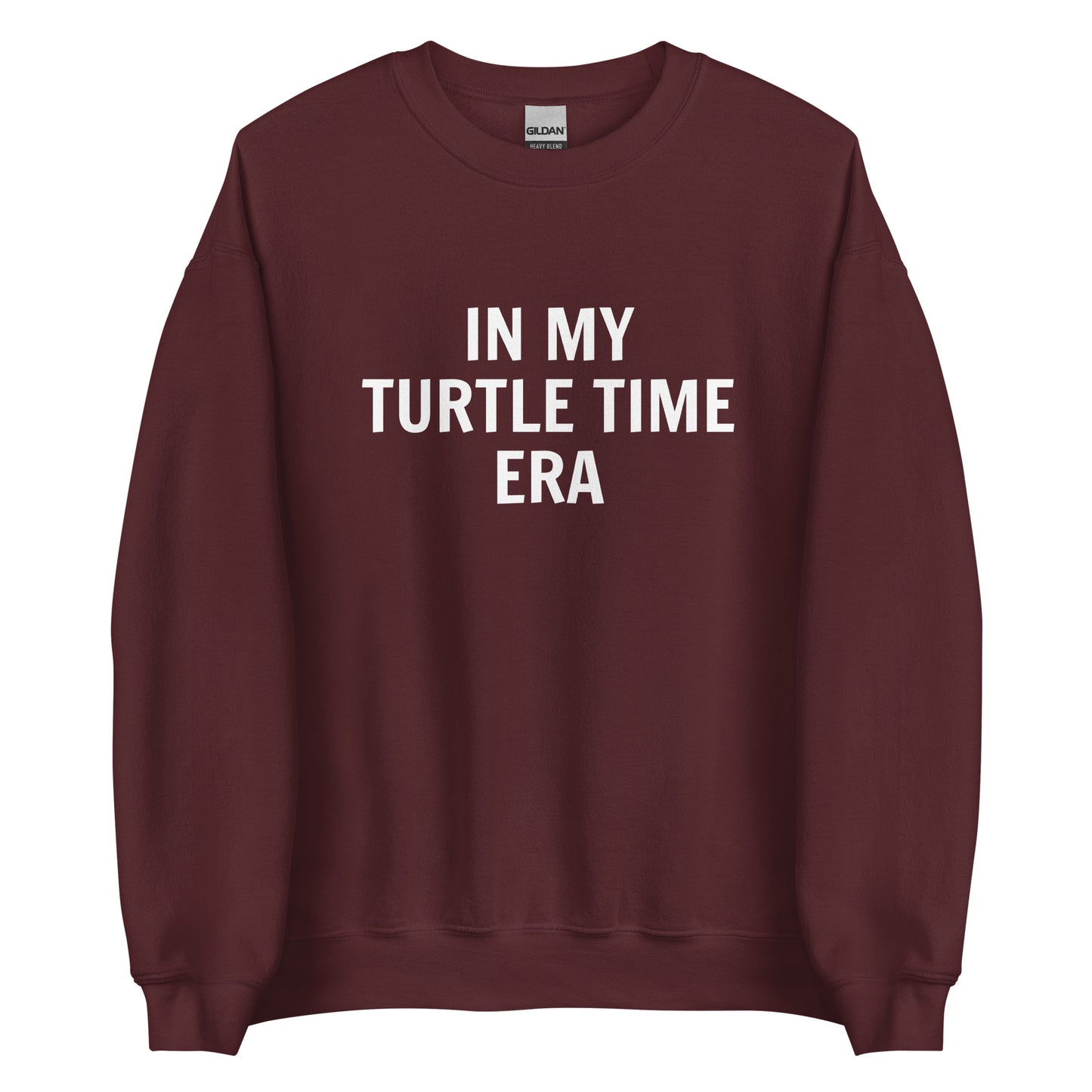 In My Turtle Time Era Unisex Sweatshirt (White Font)