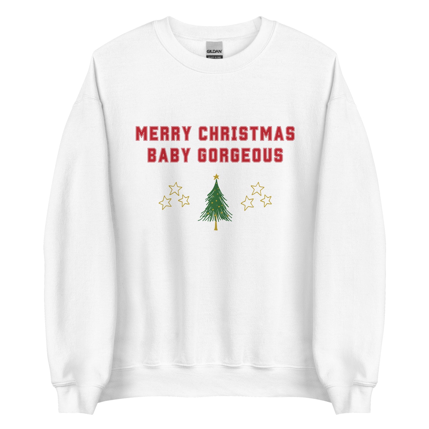 Merry Christmas Baby Gorgeous Unisex Sweatshirt (Red Font)
