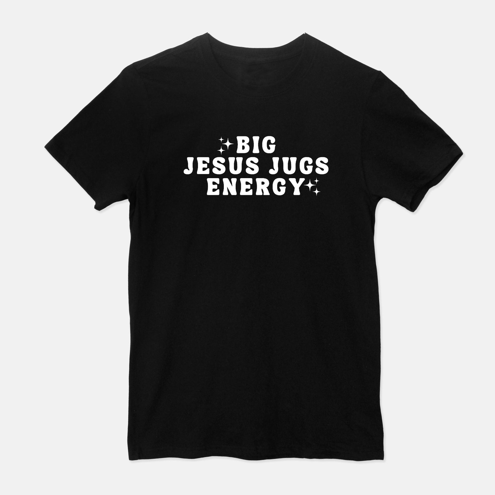 Big Jesus Jugs Energy Black Tshirt – Bravo Betch