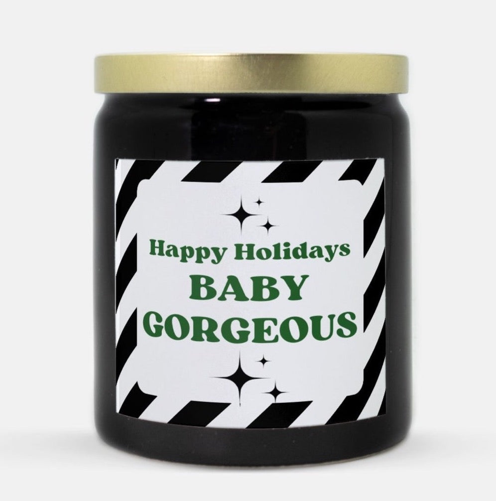 Happy Holidays Baby Gorgeous Candle