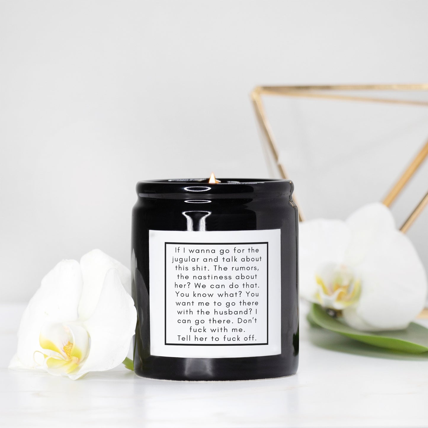 Meredith Rant Candle (Black)