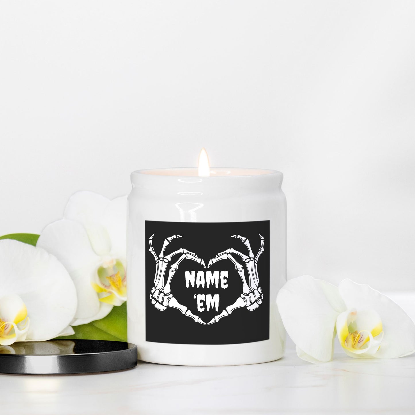 Name 'Em Candle (White)