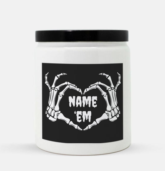 Name 'Em Candle (White)