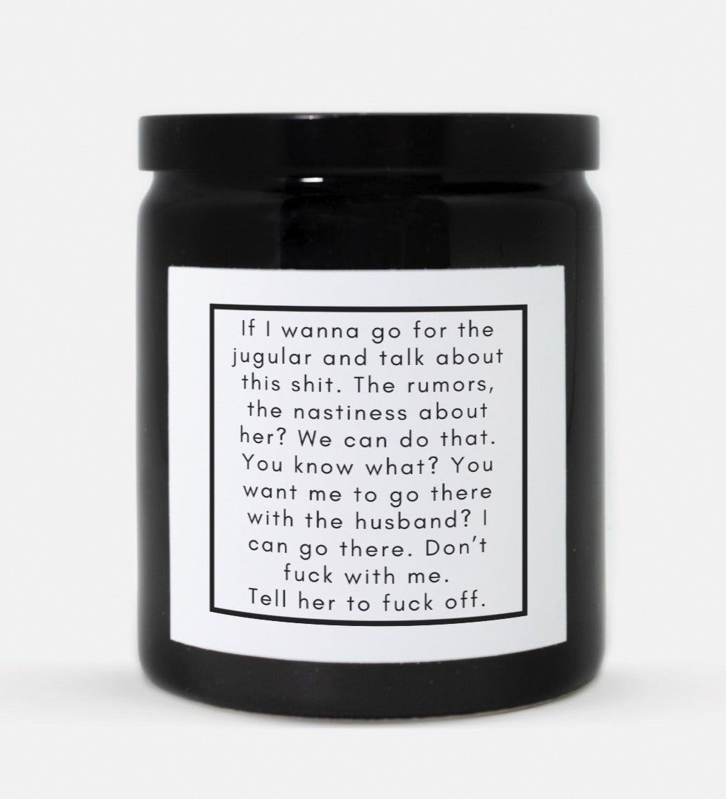 Meredith Rant Candle (Black)