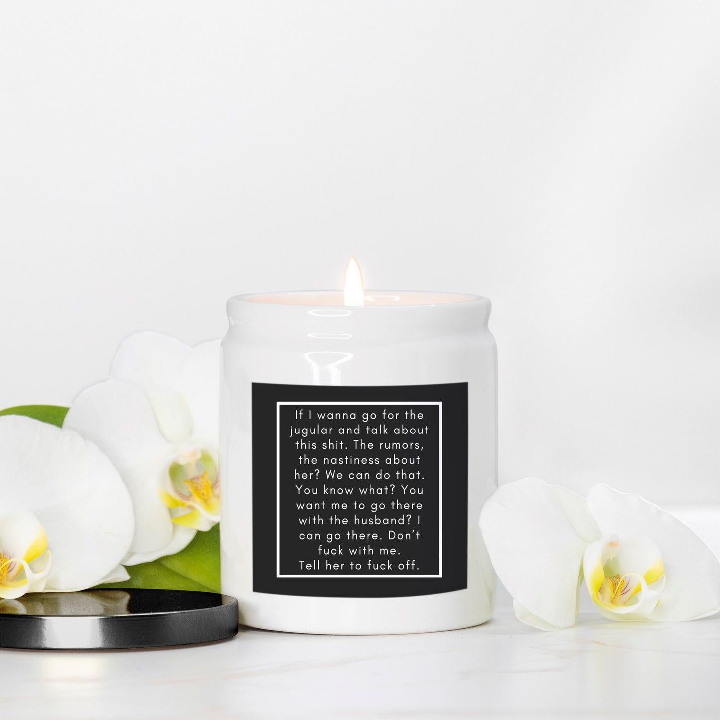 Meredith Rant Candle (White)