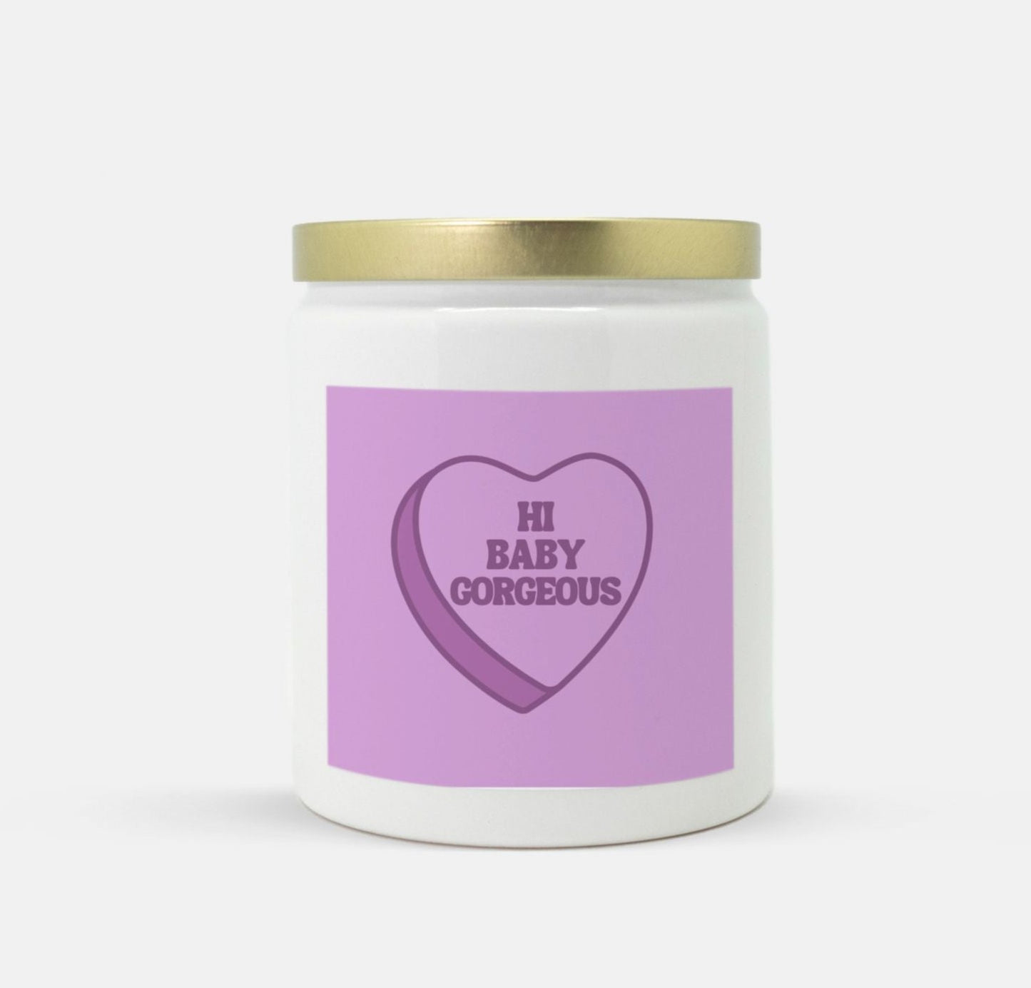 Hi Baby Gorgeous heart candle