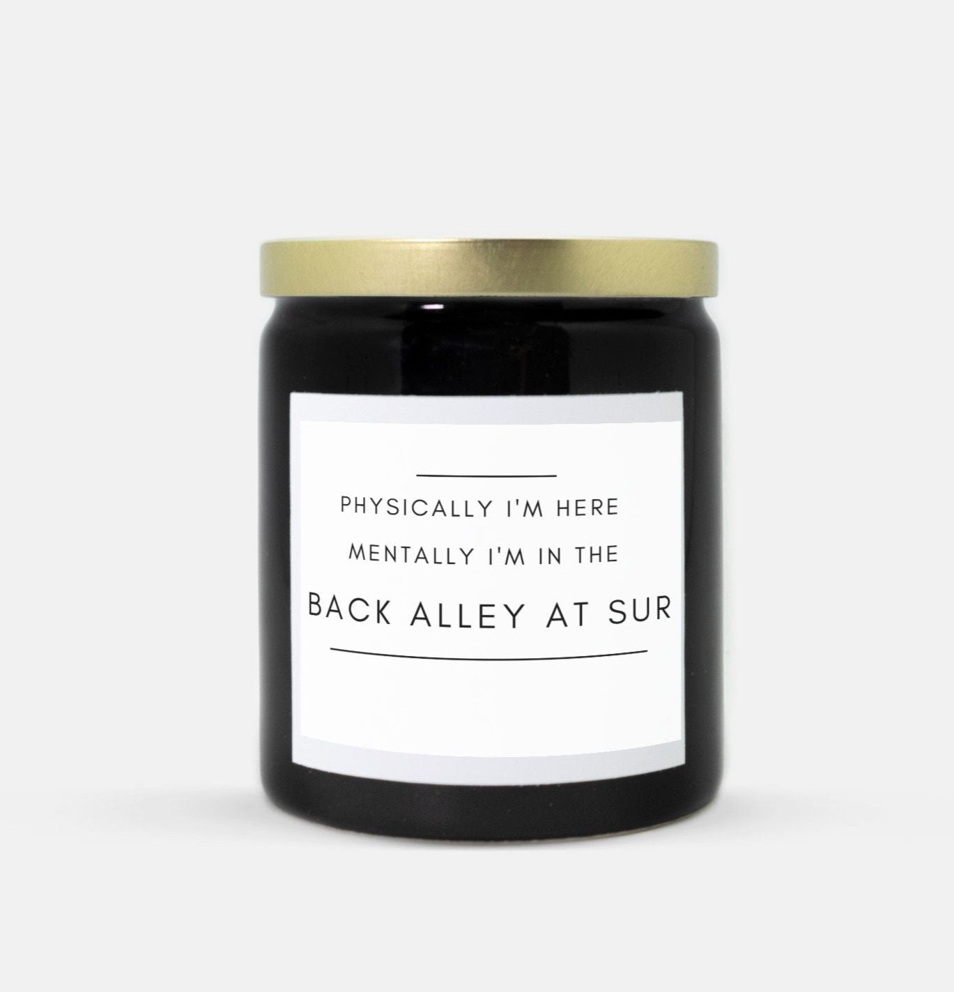 Back Alley At Sur Candle (Black)