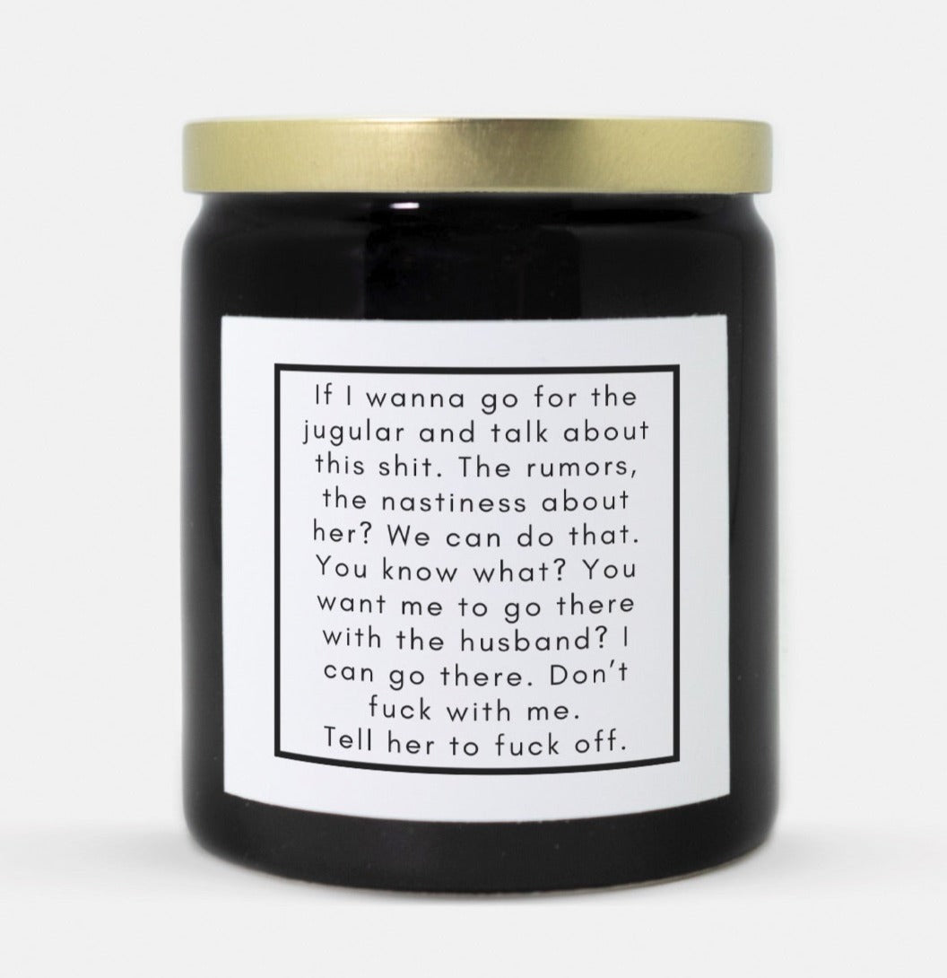 Meredith Rant Candle (Black)