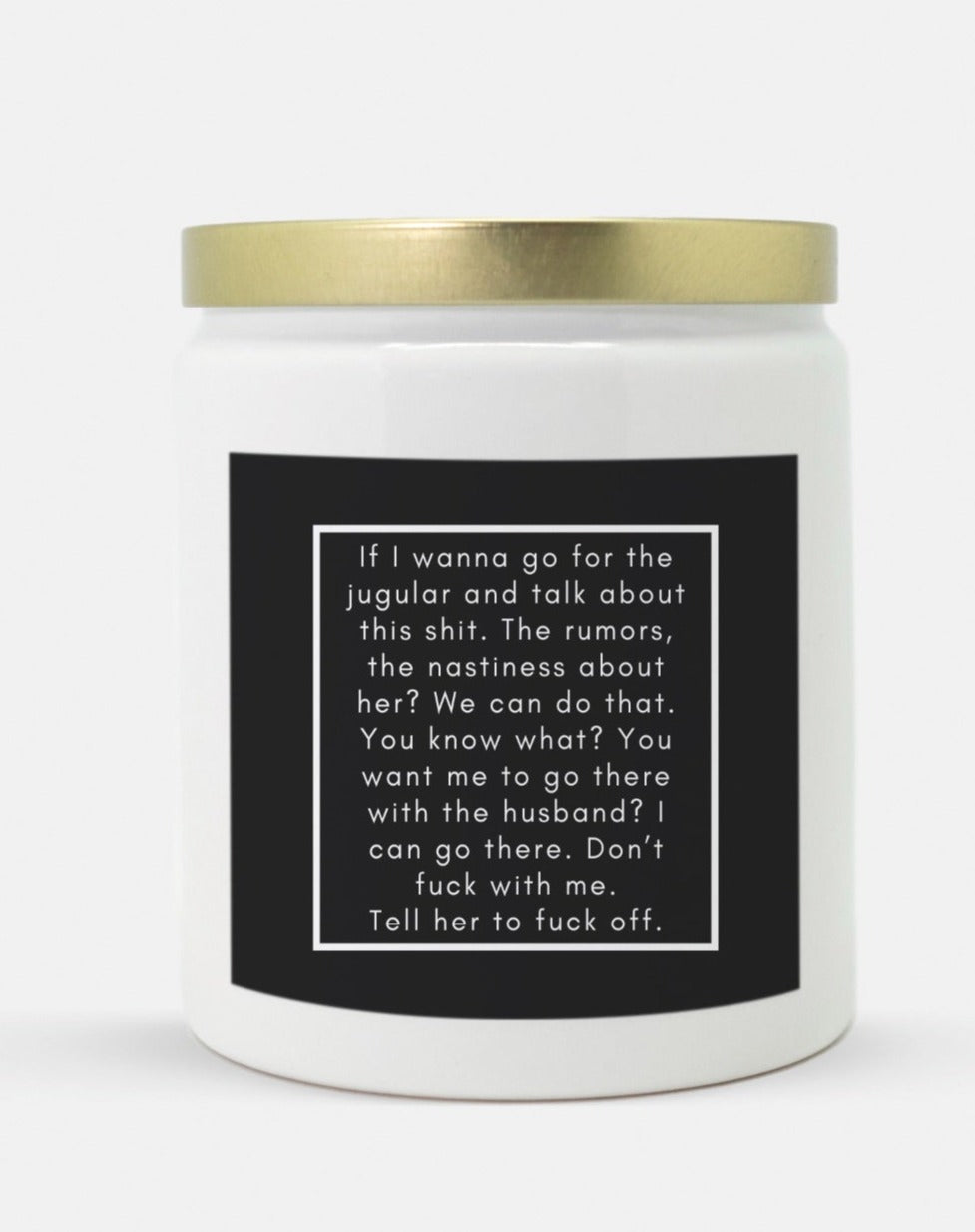 Meredith Rant Candle (White)