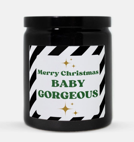 Merry Christmas Baby Gorgeous Candle (Black)