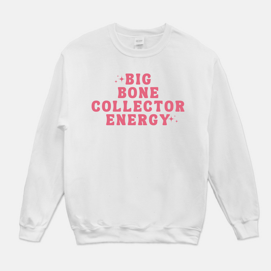 Big Bone Collector Energy Sweatshirt (Pink & White)