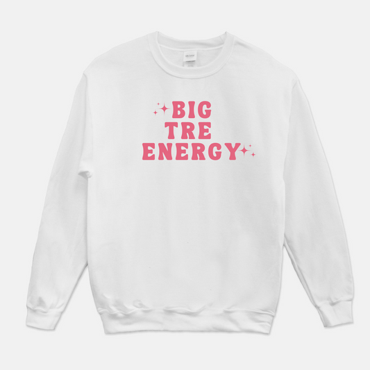 Big Tre Energy Sweatshirt (Pink & White)