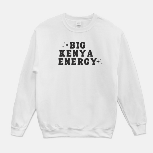 Big Kenya Energy Sweatshirt (White or Gray)