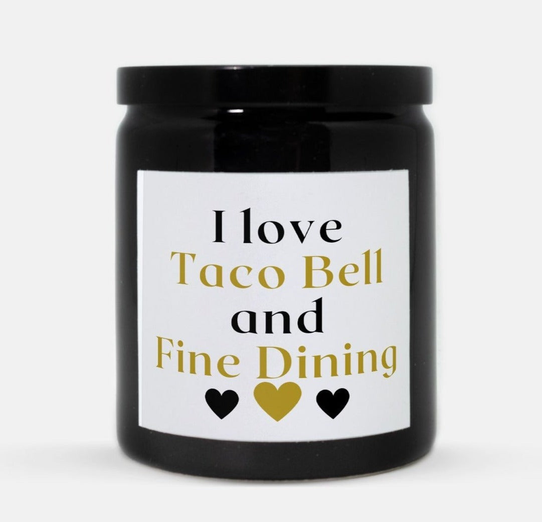 Taco Bell and Fine Dining Candle