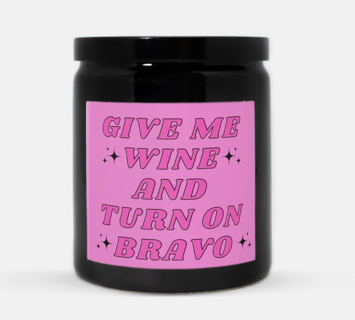 Wine and Bravo Candle